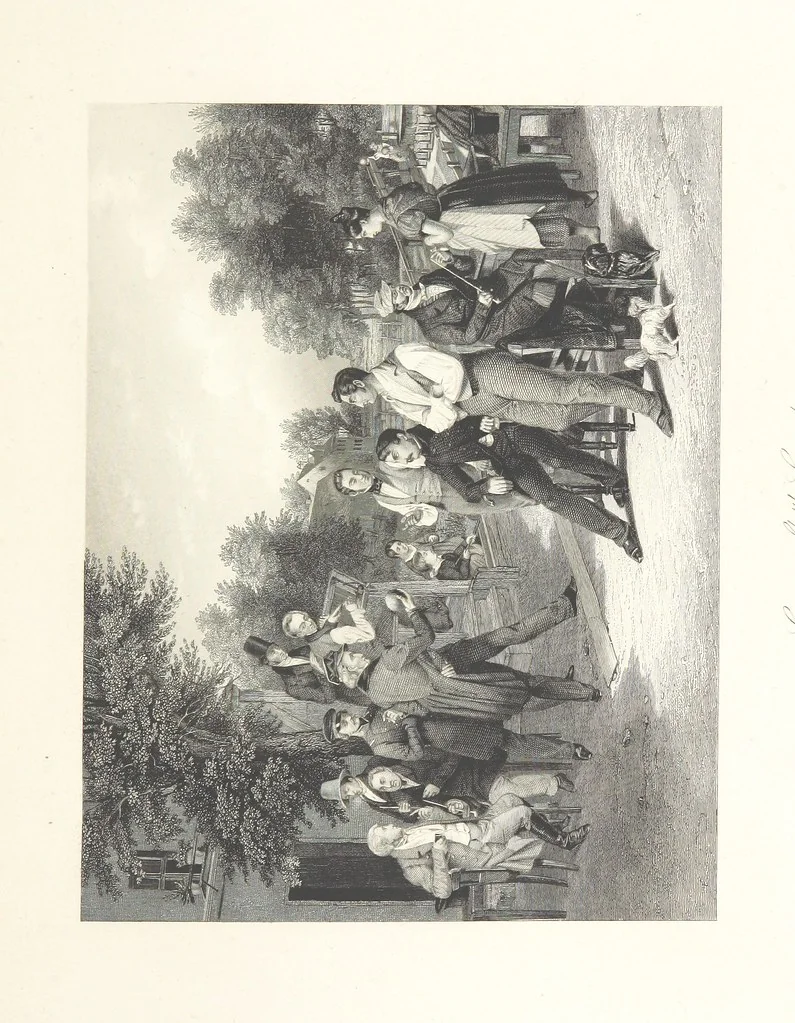 An illustration from The American in Europe: being “guesses” and “calculations” on men and manners; made during a tour through the most important portions of Europe. [With plates, 1850, leaf 391