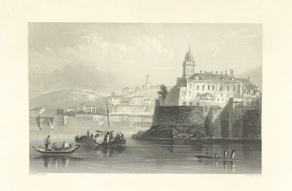 An illustration from The American in Europe: being “guesses” and “calculations” on men and manners; made during a tour through the most important portions of Europe. [With plates, 1850, leaf 463