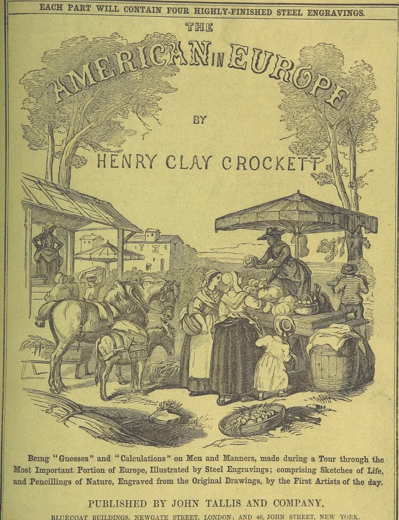 An illustration from The American in Europe: being “guesses” and “calculations” on men and manners; made during a tour through the most important portions of Europe. [With plates, 1850, leaf 499