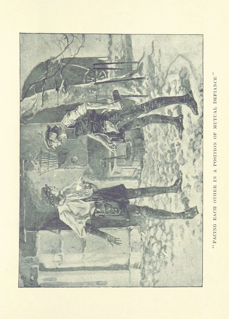 An illustration from The Red Axe. (Illustrations by Frank Richards.), 1899, leaf 341