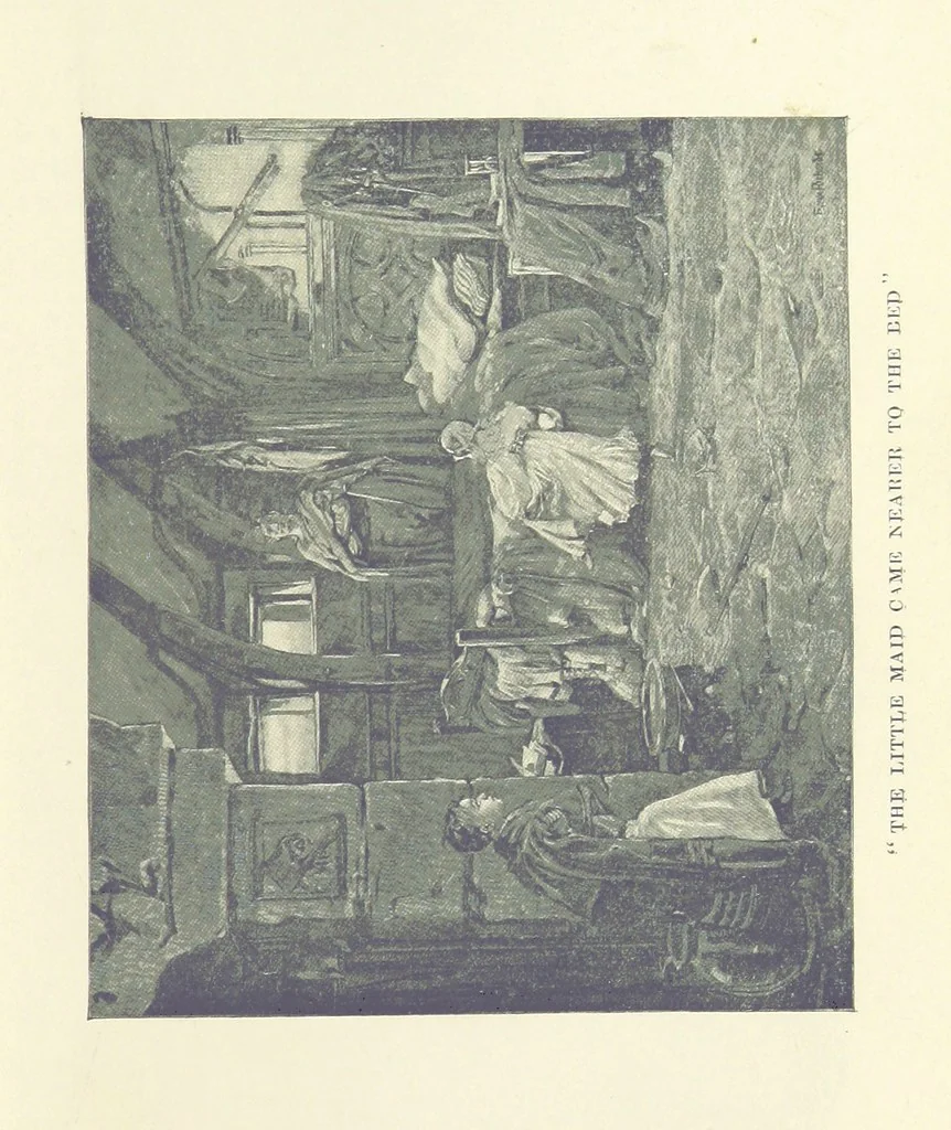 An illustration from The Red Axe. (Illustrations by Frank Richards.), 1899, leaf 35