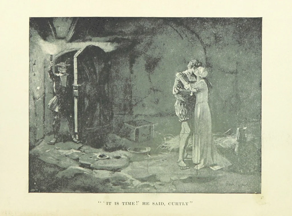An illustration from The Red Axe. (Illustrations by Frank Richards.), 1899, leaf 384