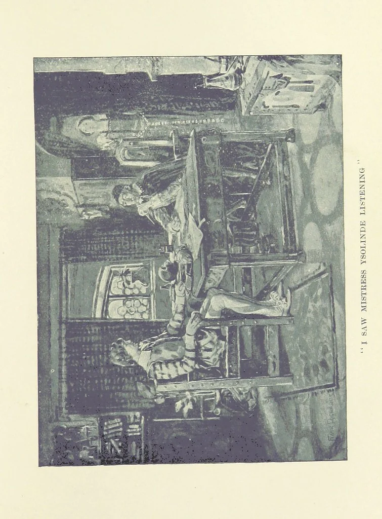 An illustration from The Red Axe. (Illustrations by Frank Richards.), 1899, leaf 83