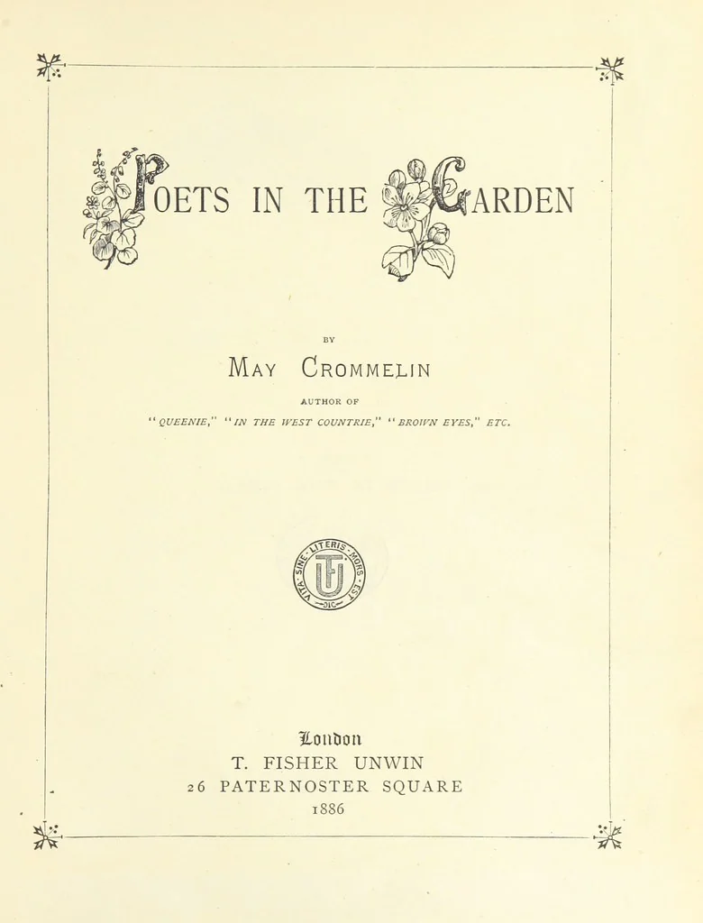 An illustration from Poets in the Garden. [With plates, 1886, leaf 9
