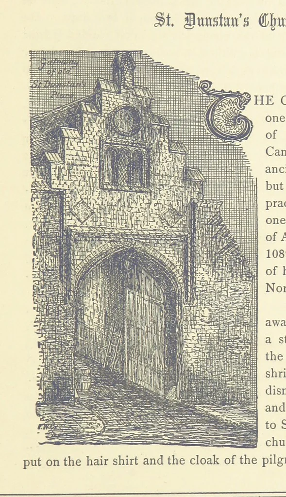 An illustration from Rambles round Old Canterbury ... With illustrations, 1882, leaf 105