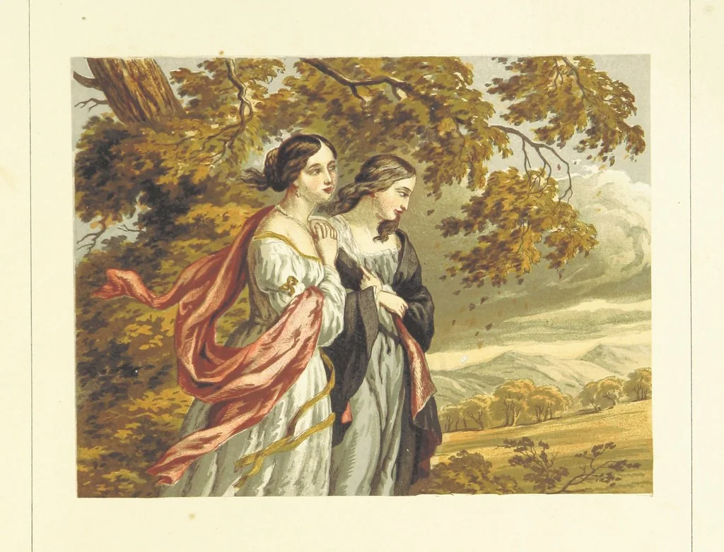 An illustration from Poetry of the year. Passages from the poets descriptive of the seasons. With twenty-two coloured illustrations from drawings by eminent artists.[Edited by Joseph Cundall, 1853, leaf 121