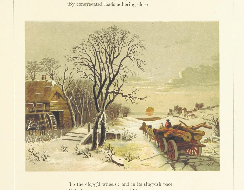 An illustration from Poetry of the year. Passages from the poets descriptive of the seasons. With twenty-two coloured illustrations from drawings by eminent artists.[Edited by Joseph Cundall, 1853, leaf 161
