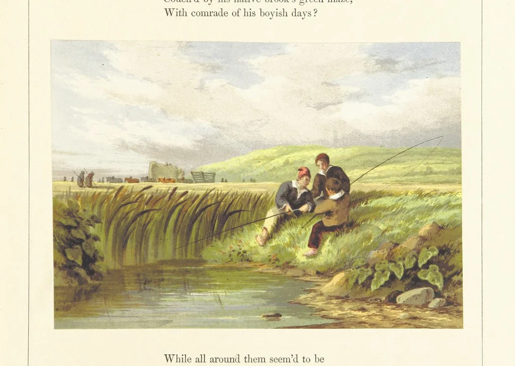 An illustration from Poetry of the year. Passages from the poets descriptive of the seasons. With twenty-two coloured illustrations from drawings by eminent artists.[Edited by Joseph Cundall, 1853, leaf 91