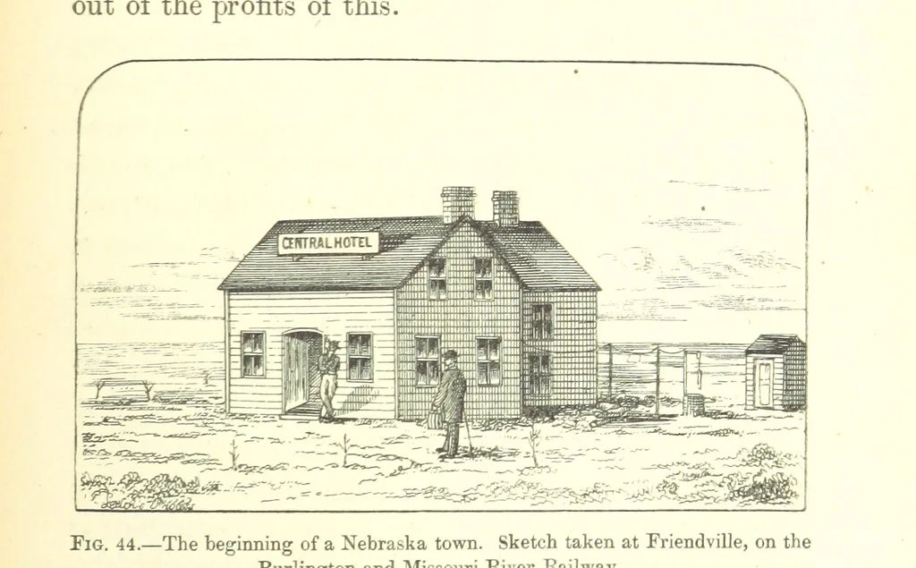 An illustration from Nebraska, its advantages, resources, and drawbacks. Illustrated, 1875, leaf 275