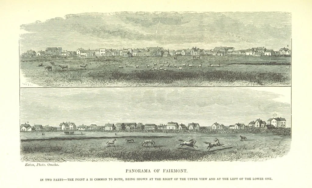 An illustration from Nebraska, its advantages, resources, and drawbacks. Illustrated, 1875, leaf 285