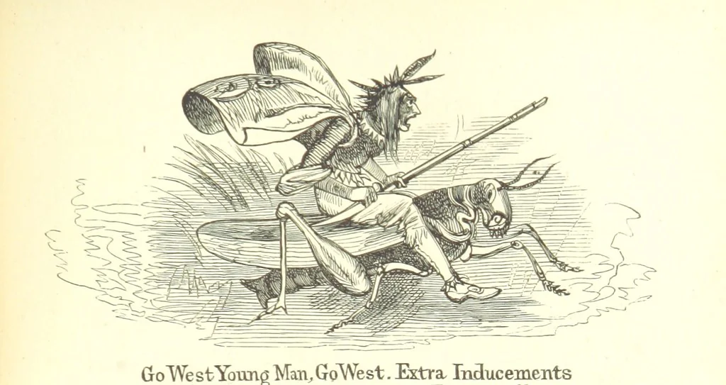 An illustration from Nebraska, its advantages, resources, and drawbacks. Illustrated, 1875, leaf 323