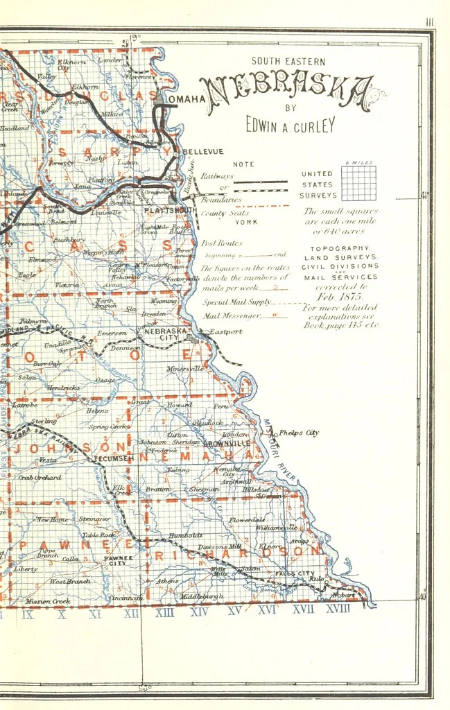 An illustration from Nebraska, its advantages, resources, and drawbacks. Illustrated, 1875, leaf 75
