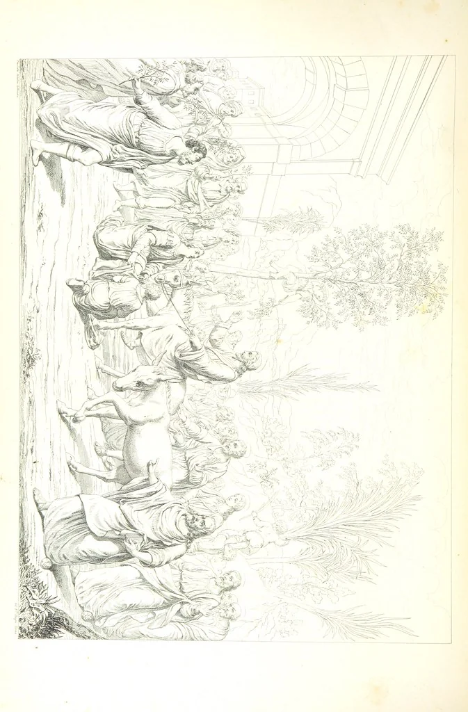 An illustration from Nuova guida storica, religiosa ed artistica al sacro monte di Varallo ed alle sue adiacenze, illustrata con disegni grafici ... Parte prima, contenente i lavori plastici, 1857, leaf 106