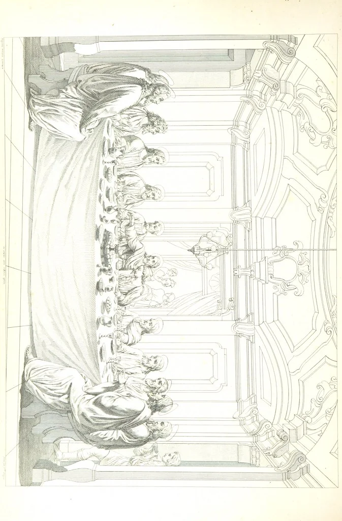 An illustration from Nuova guida storica, religiosa ed artistica al sacro monte di Varallo ed alle sue adiacenze, illustrata con disegni grafici ... Parte prima, contenente i lavori plastici, 1857, leaf 114