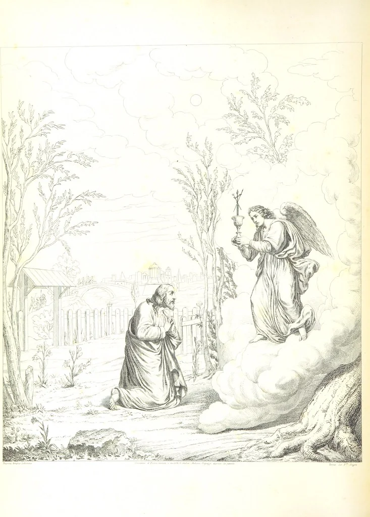 An illustration from Nuova guida storica, religiosa ed artistica al sacro monte di Varallo ed alle sue adiacenze, illustrata con disegni grafici ... Parte prima, contenente i lavori plastici, 1857, leaf 118
