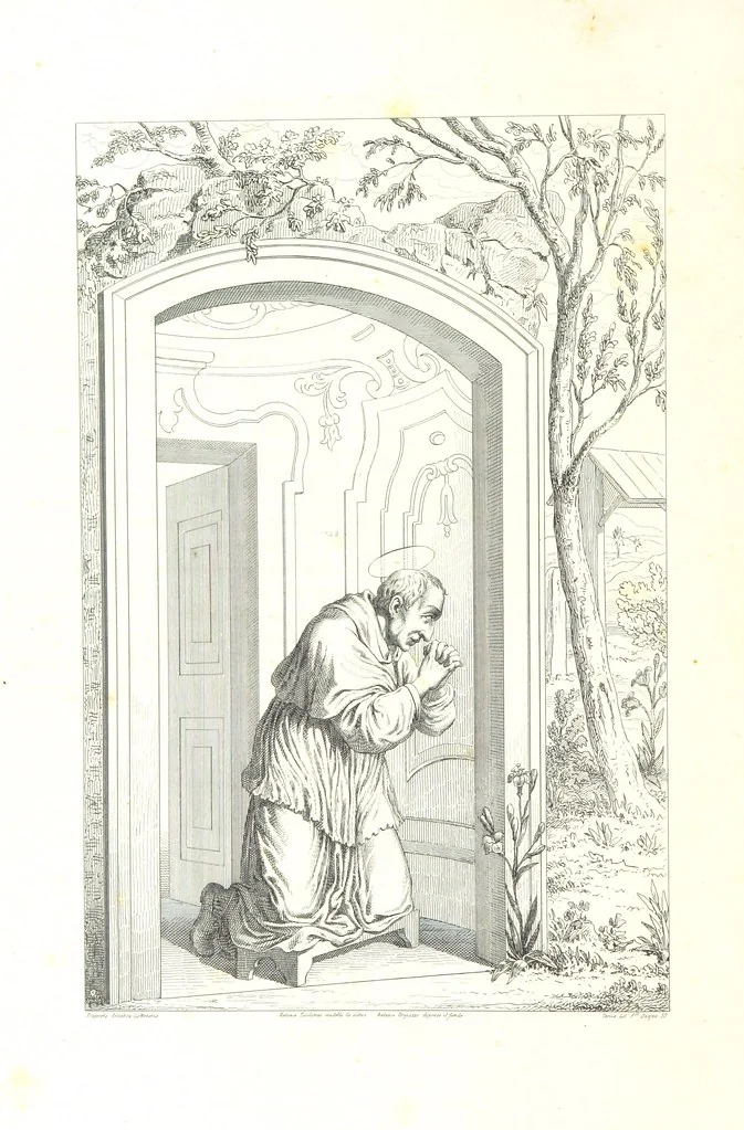 An illustration from Nuova guida storica, religiosa ed artistica al sacro monte di Varallo ed alle sue adiacenze, illustrata con disegni grafici ... Parte prima, contenente i lavori plastici, 1857, leaf 122