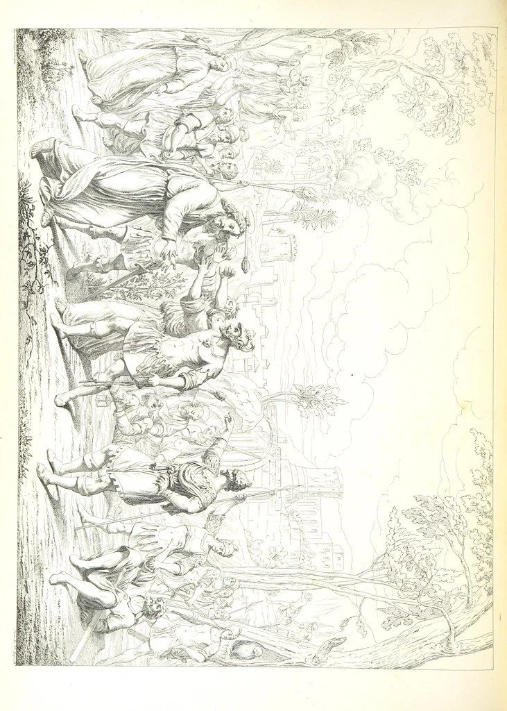 An illustration from Nuova guida storica, religiosa ed artistica al sacro monte di Varallo ed alle sue adiacenze, illustrata con disegni grafici ... Parte prima, contenente i lavori plastici, 1857, leaf 130
