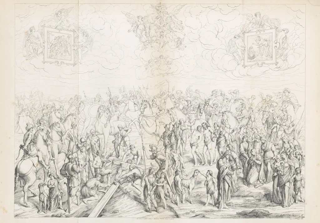 An illustration from Nuova guida storica, religiosa ed artistica al sacro monte di Varallo ed alle sue adiacenze, illustrata con disegni grafici ... Parte prima, contenente i lavori plastici, 1857, leaf 188