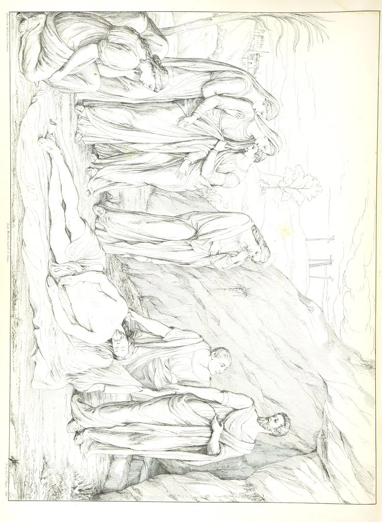 An illustration from Nuova guida storica, religiosa ed artistica al sacro monte di Varallo ed alle sue adiacenze, illustrata con disegni grafici ... Parte prima, contenente i lavori plastici, 1857, leaf 204