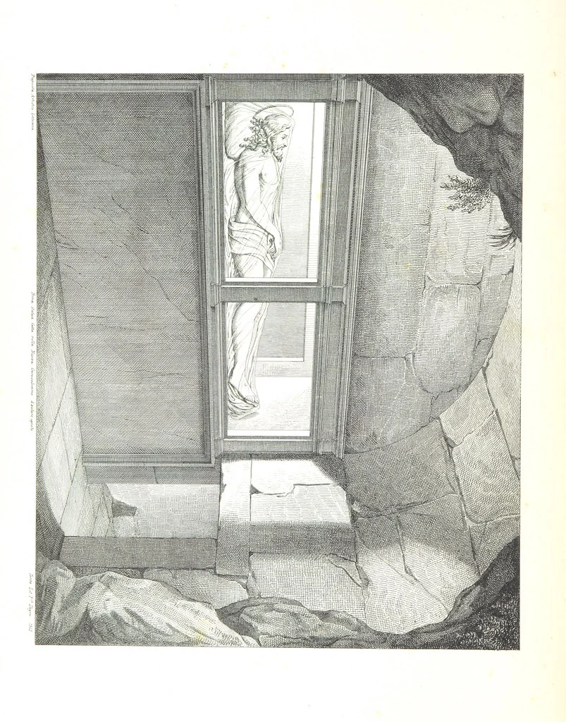 An illustration from Nuova guida storica, religiosa ed artistica al sacro monte di Varallo ed alle sue adiacenze, illustrata con disegni grafici ... Parte prima, contenente i lavori plastici, 1857, leaf 210