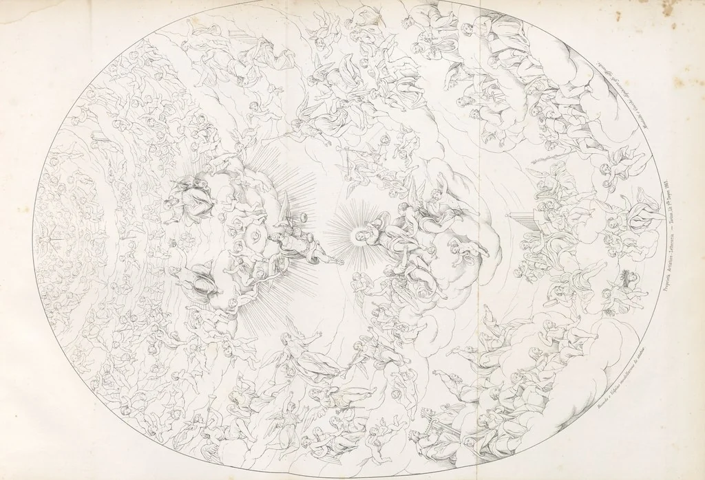 An illustration from Nuova guida storica, religiosa ed artistica al sacro monte di Varallo ed alle sue adiacenze, illustrata con disegni grafici ... Parte prima, contenente i lavori plastici, 1857, leaf 221