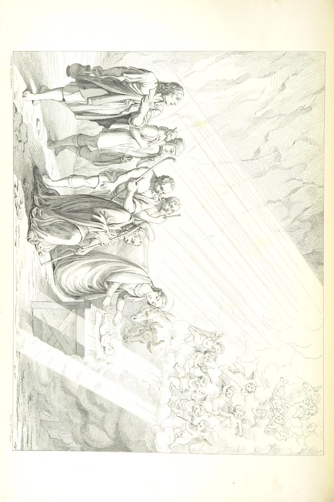 An illustration from Nuova guida storica, religiosa ed artistica al sacro monte di Varallo ed alle sue adiacenze, illustrata con disegni grafici ... Parte prima, contenente i lavori plastici, 1857, leaf 58