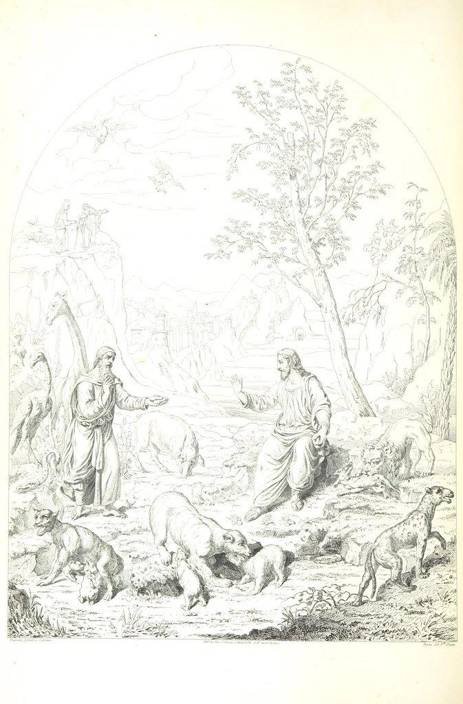 An illustration from Nuova guida storica, religiosa ed artistica al sacro monte di Varallo ed alle sue adiacenze, illustrata con disegni grafici ... Parte prima, contenente i lavori plastici, 1857, leaf 82