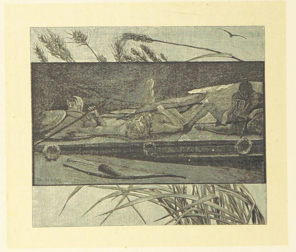 An illustration from Fifty Perfect Poems. Selected and edited by C. A. Dana and Rossiter Johnson. With seventy illustrations, 1883, leaf 112