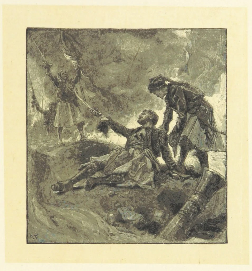 An illustration from Fifty Perfect Poems. Selected and edited by C. A. Dana and Rossiter Johnson. With seventy illustrations, 1883, leaf 117