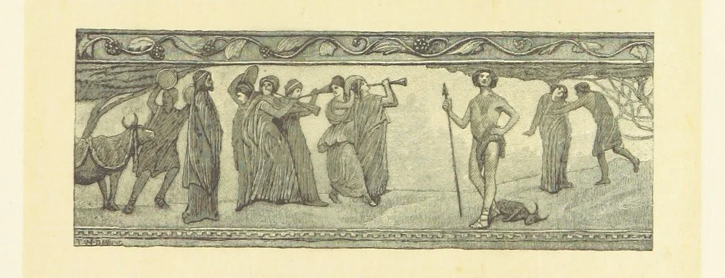 An illustration from Fifty Perfect Poems. Selected and edited by C. A. Dana and Rossiter Johnson. With seventy illustrations, 1883, leaf 123