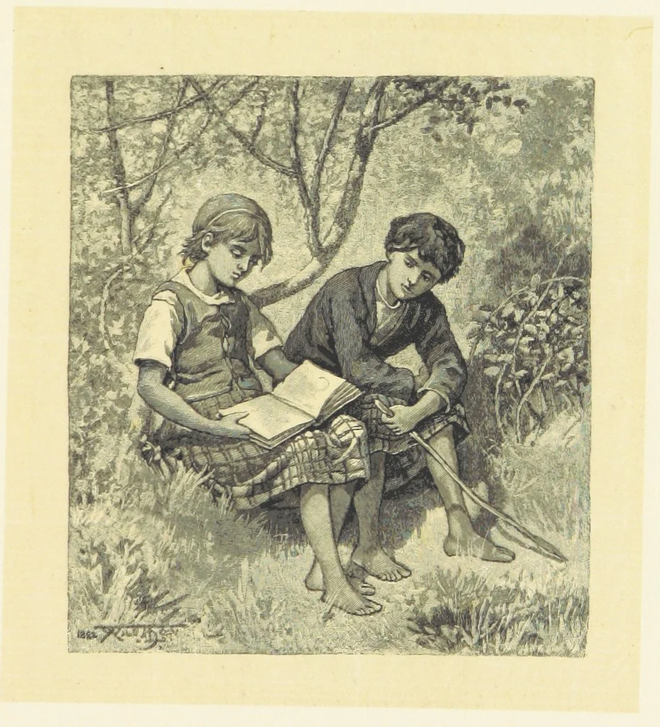 An illustration from Fifty Perfect Poems. Selected and edited by C. A. Dana and Rossiter Johnson. With seventy illustrations, 1883, leaf 127
