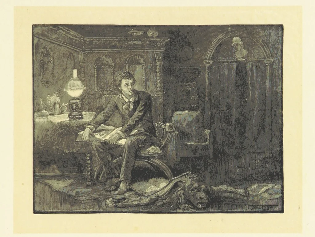 An illustration from Fifty Perfect Poems. Selected and edited by C. A. Dana and Rossiter Johnson. With seventy illustrations, 1883, leaf 147