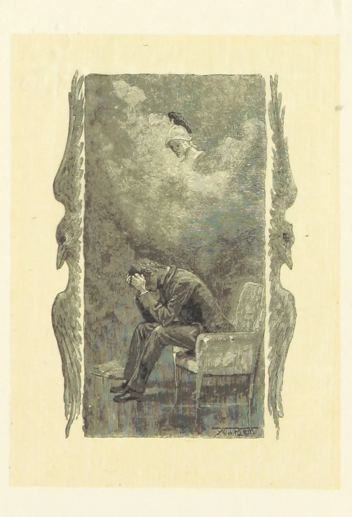 An illustration from Fifty Perfect Poems. Selected and edited by C. A. Dana and Rossiter Johnson. With seventy illustrations, 1883, leaf 153