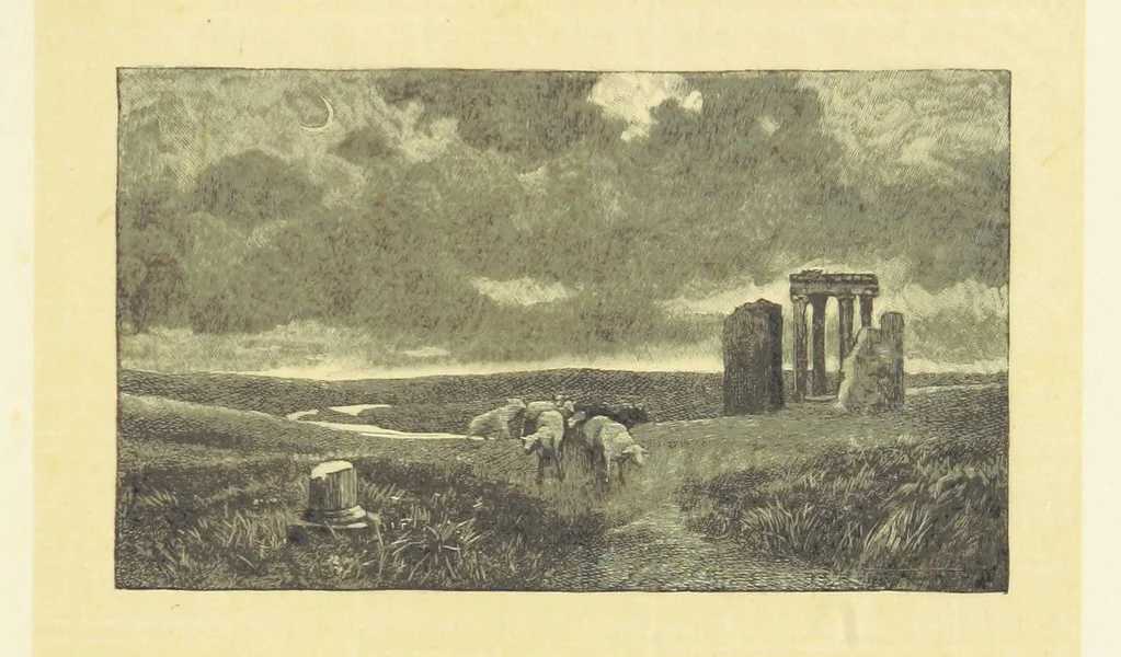 An illustration from Fifty Perfect Poems. Selected and edited by C. A. Dana and Rossiter Johnson. With seventy illustrations, 1883, leaf 175
