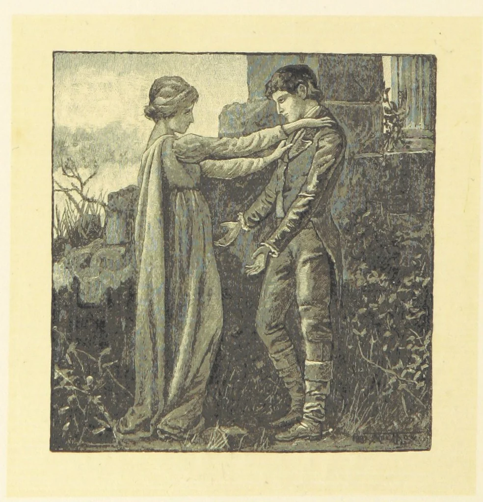 An illustration from Fifty Perfect Poems. Selected and edited by C. A. Dana and Rossiter Johnson. With seventy illustrations, 1883, leaf 178