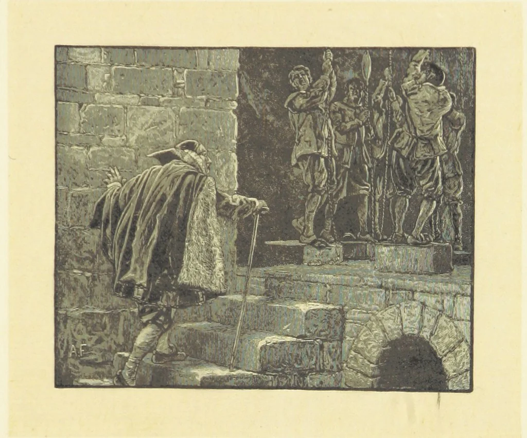 An illustration from Fifty Perfect Poems. Selected and edited by C. A. Dana and Rossiter Johnson. With seventy illustrations, 1883, leaf 203