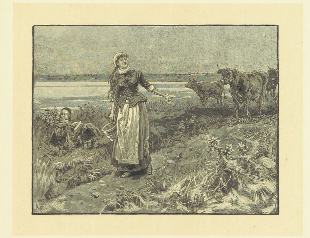An illustration from Fifty Perfect Poems. Selected and edited by C. A. Dana and Rossiter Johnson. With seventy illustrations, 1883, leaf 209