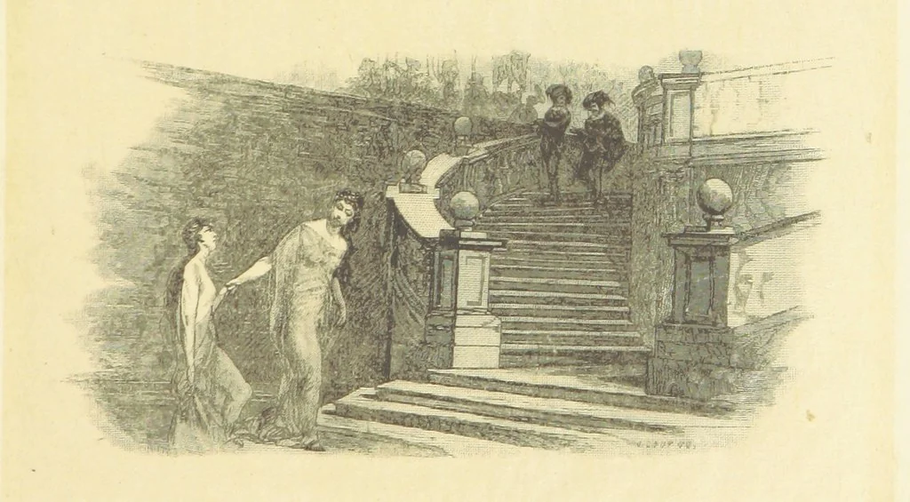 An illustration from Fifty Perfect Poems. Selected and edited by C. A. Dana and Rossiter Johnson. With seventy illustrations, 1883, leaf 27