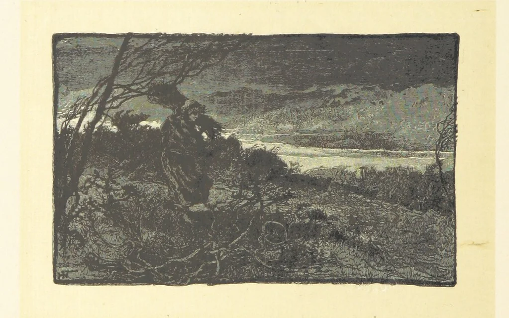 An illustration from Fifty Perfect Poems. Selected and edited by C. A. Dana and Rossiter Johnson. With seventy illustrations, 1883, leaf 46