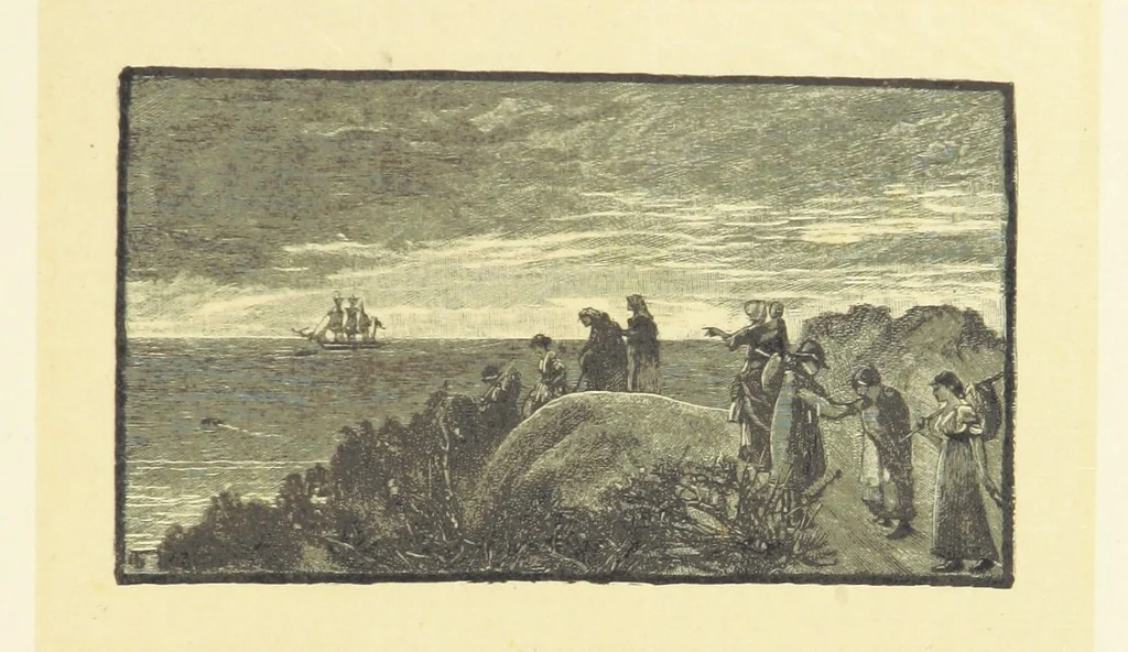 An illustration from Fifty Perfect Poems. Selected and edited by C. A. Dana and Rossiter Johnson. With seventy illustrations, 1883, leaf 55