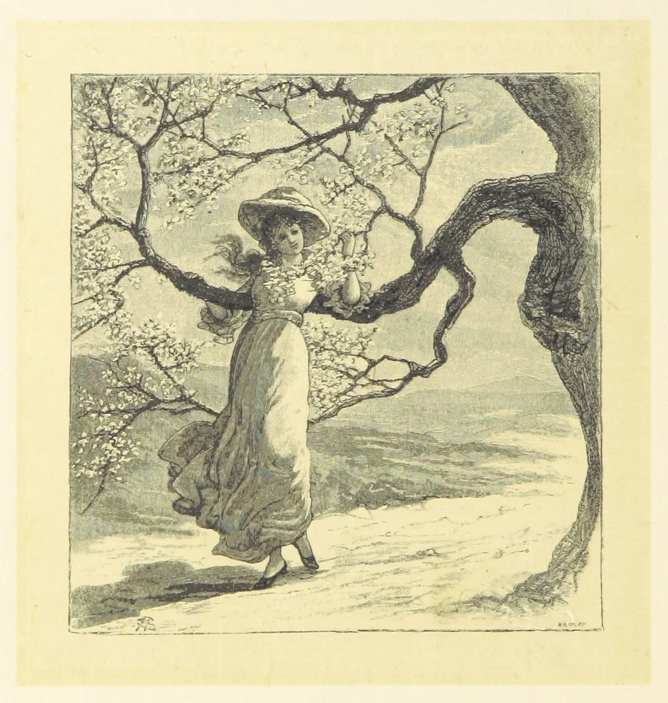 An illustration from Fifty Perfect Poems. Selected and edited by C. A. Dana and Rossiter Johnson. With seventy illustrations, 1883, leaf 66