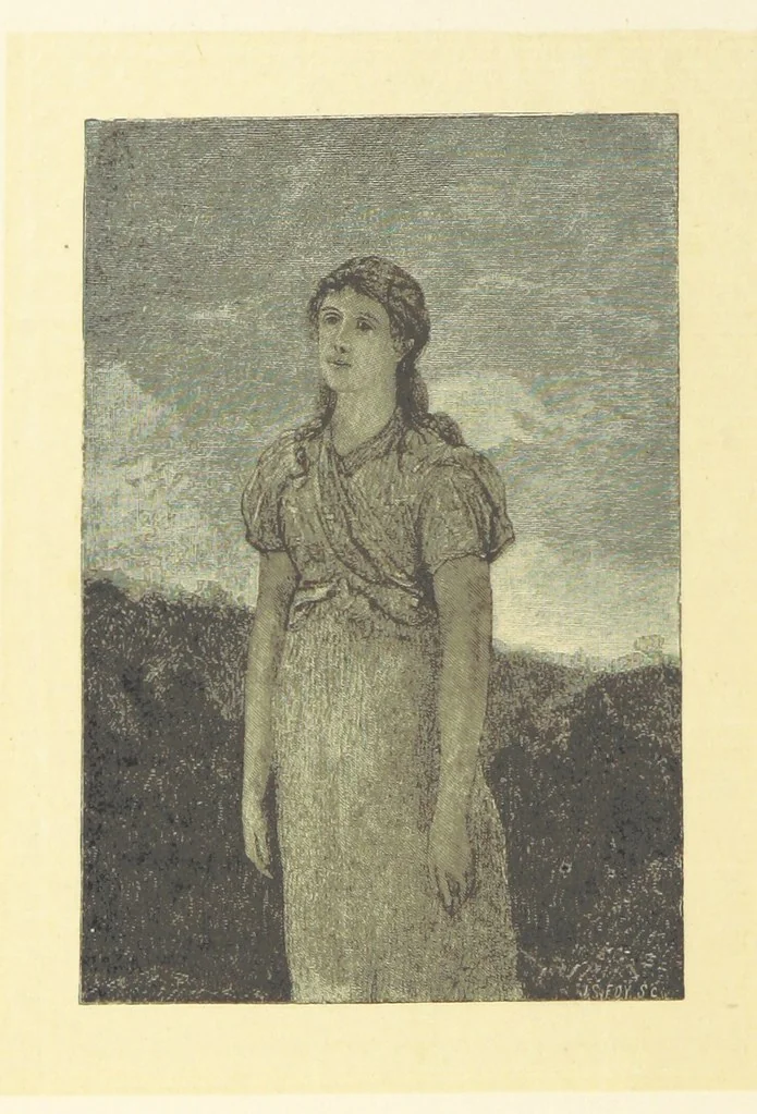 An illustration from Fifty Perfect Poems. Selected and edited by C. A. Dana and Rossiter Johnson. With seventy illustrations, 1883, leaf 78