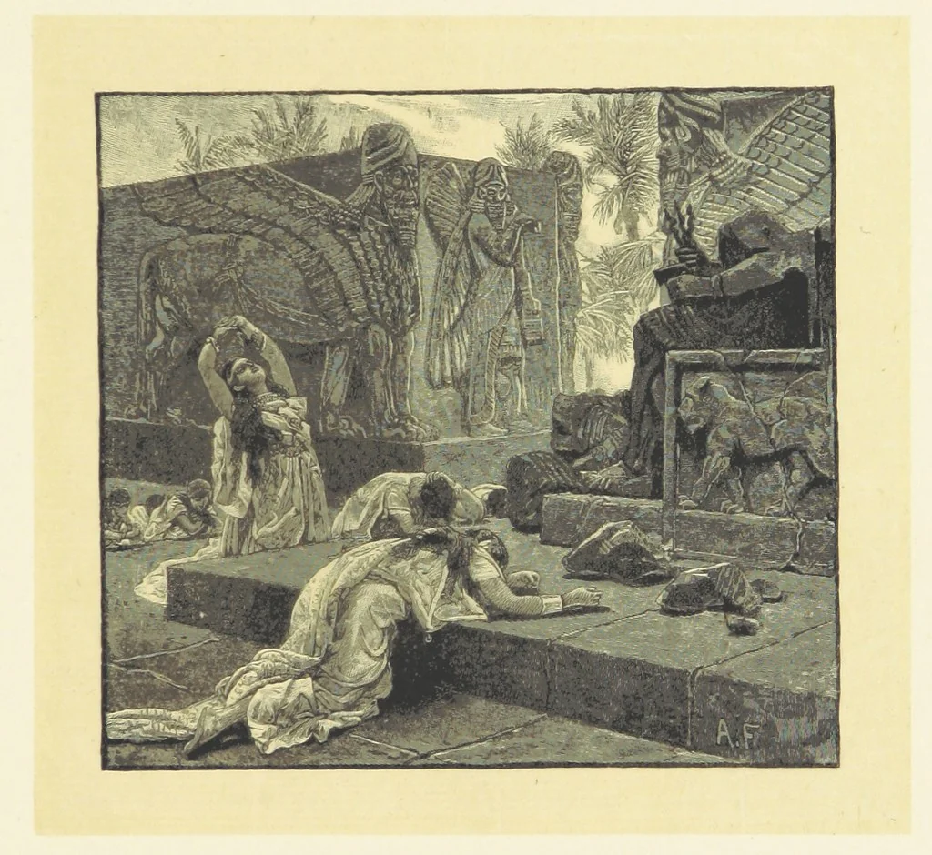 An illustration from Fifty Perfect Poems. Selected and edited by C. A. Dana and Rossiter Johnson. With seventy illustrations, 1883, leaf 97
