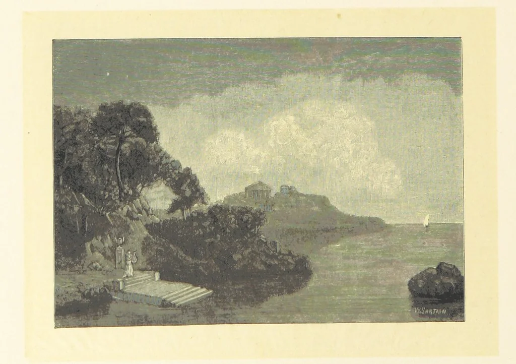 An illustration from Fifty Perfect Poems. Selected and edited by C. A. Dana and Rossiter Johnson. With seventy illustrations, 1883, leaf 98