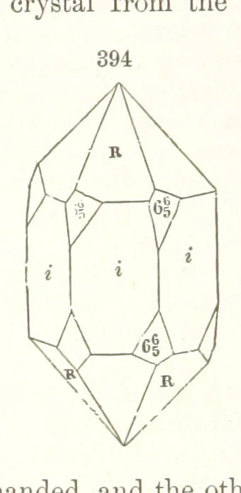 An illustration from A Text-Book of Mineralogy. With an extended treatise on crystallography and physical mineralogy. By E. S. Dana ... on the plan and with the co-operation of Professor James D. Dana, etc, 1877, leaf 158