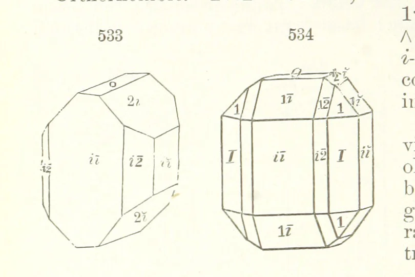 An illustration from A Text-Book of Mineralogy. With an extended treatise on crystallography and physical mineralogy. By E. S. Dana ... on the plan and with the co-operation of Professor James D. Dana, etc, 1877, leaf 296