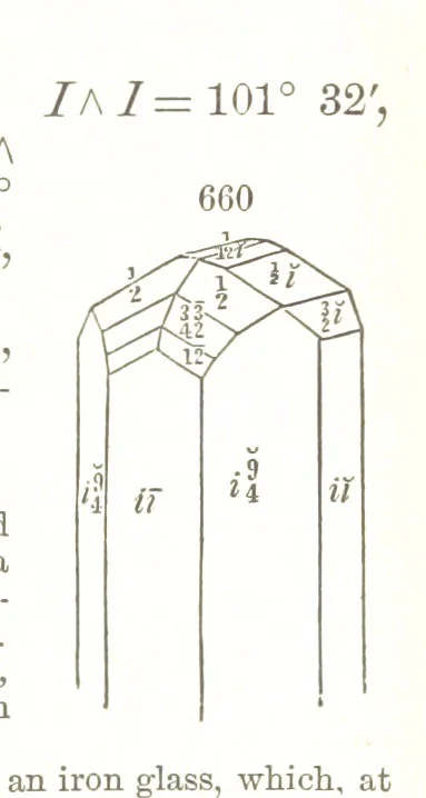 An illustration from A Text-Book of Mineralogy. With an extended treatise on crystallography and physical mineralogy. By E. S. Dana ... on the plan and with the co-operation of Professor James D. Dana, etc, 1877, leaf 355