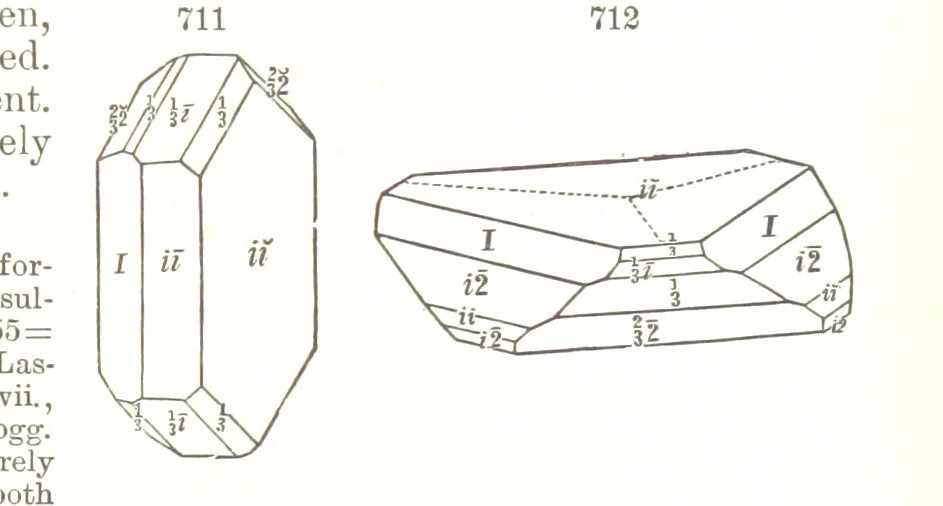 An illustration from A Text-Book of Mineralogy. With an extended treatise on crystallography and physical mineralogy. By E. S. Dana ... on the plan and with the co-operation of Professor James D. Dana, etc, 1877, leaf 387