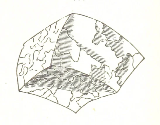 An illustration from A Text-Book of Mineralogy. With an extended treatise on crystallography and physical mineralogy. By E. S. Dana ... on the plan and with the co-operation of Professor James D. Dana, etc, 1877, leaf 399
