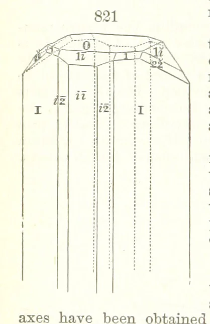 An illustration from A Text-Book of Mineralogy. With an extended treatise on crystallography and physical mineralogy. By E. S. Dana ... on the plan and with the co-operation of Professor James D. Dana, etc, 1877, leaf 446